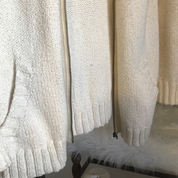 Cream Cardigan Knit Sweater - Picture 2 of 6